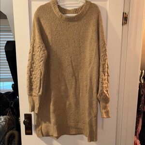 Tan Sweater Dress